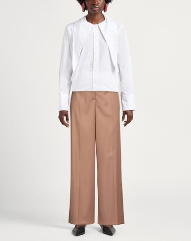 Woman Pants Light brown Size 2 Wool, Polyester, Viscose, Elastane