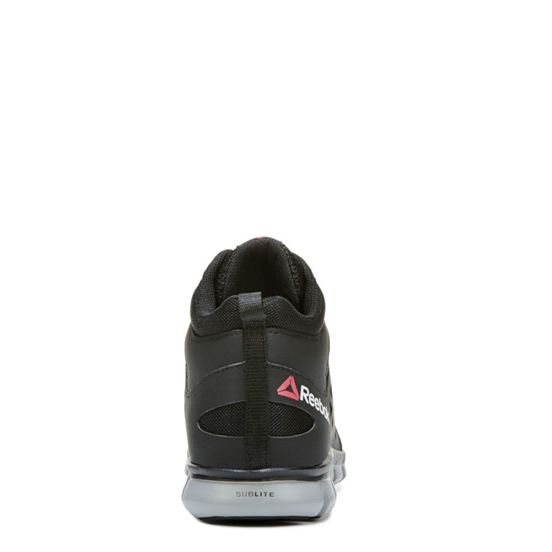 Men's Sublite Cushion Alloy Toe Work Boots (Black Mesh)