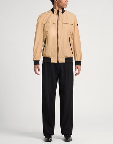 Man Jacket Sand Size XL Cotton, Polyamide