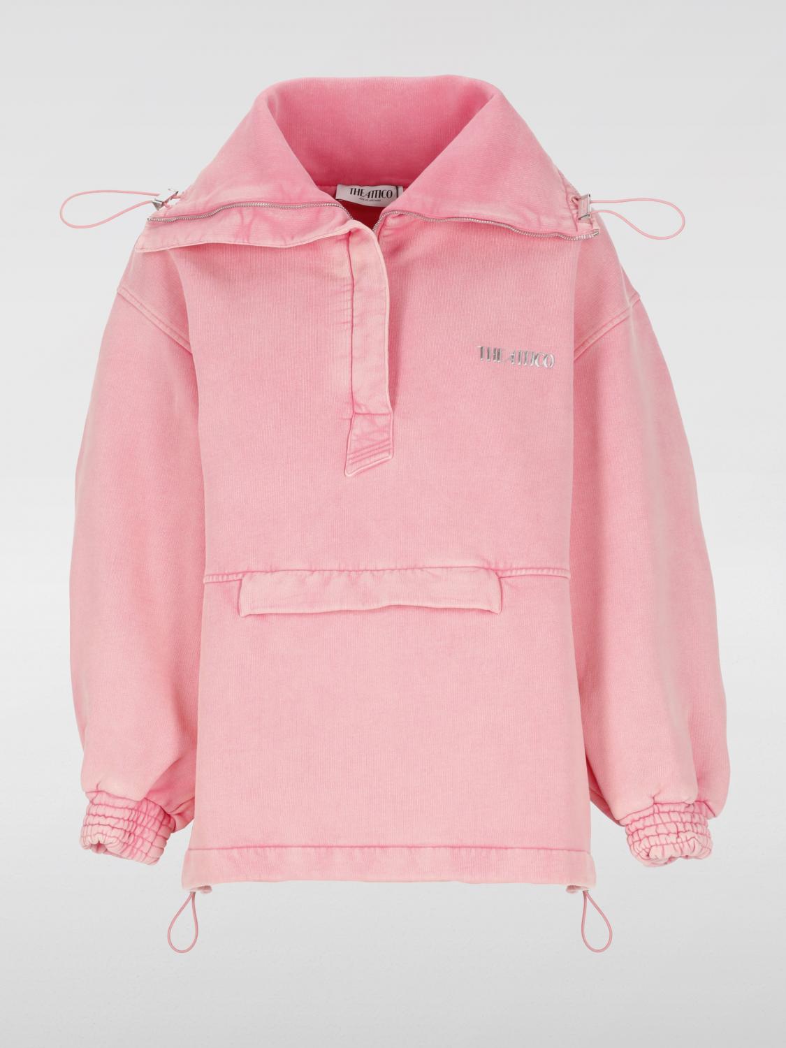 Drawstring cotton jacket - Pink