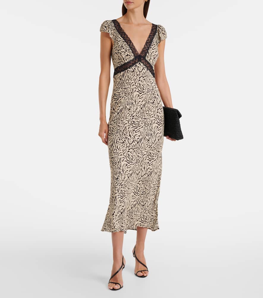 Iggy embroidered midi dress