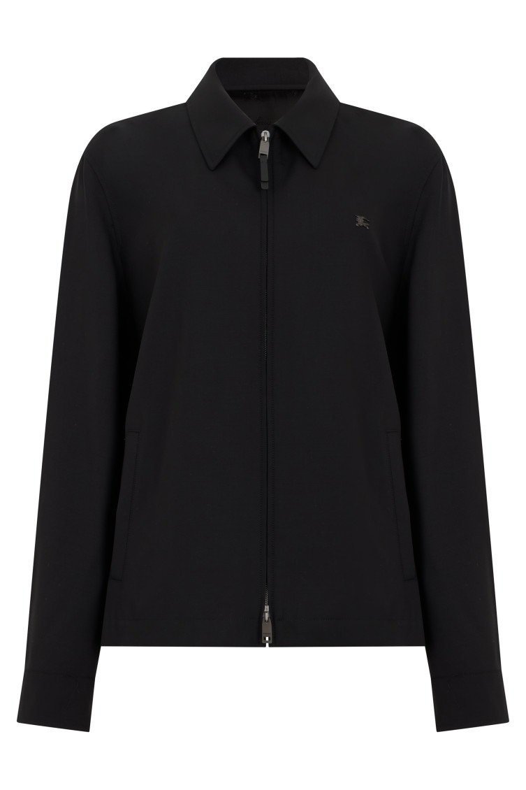 Black Shirt Collar Jacket