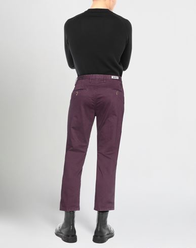 Man Pants Plum Size 32 Cotton, Elastane