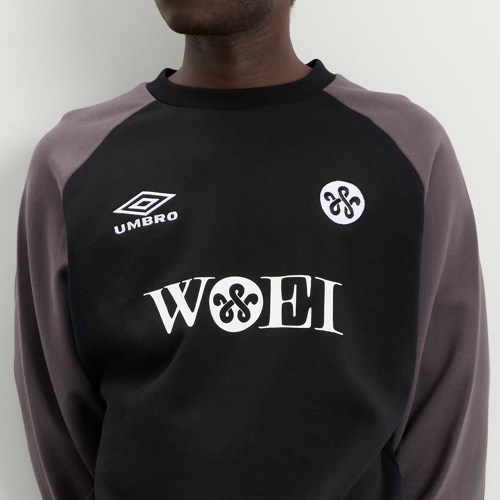 Men's x WOEI Crew Sweatshirt Black/Grey