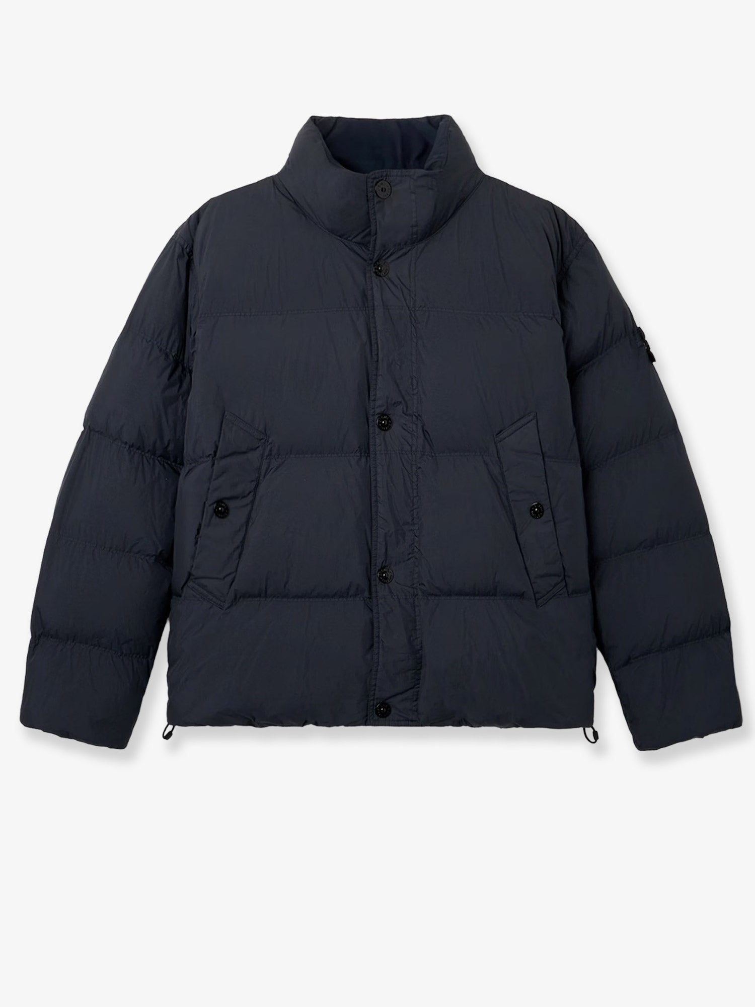 Recycled Nylon Crinkle Reps Down Jacket — Blue