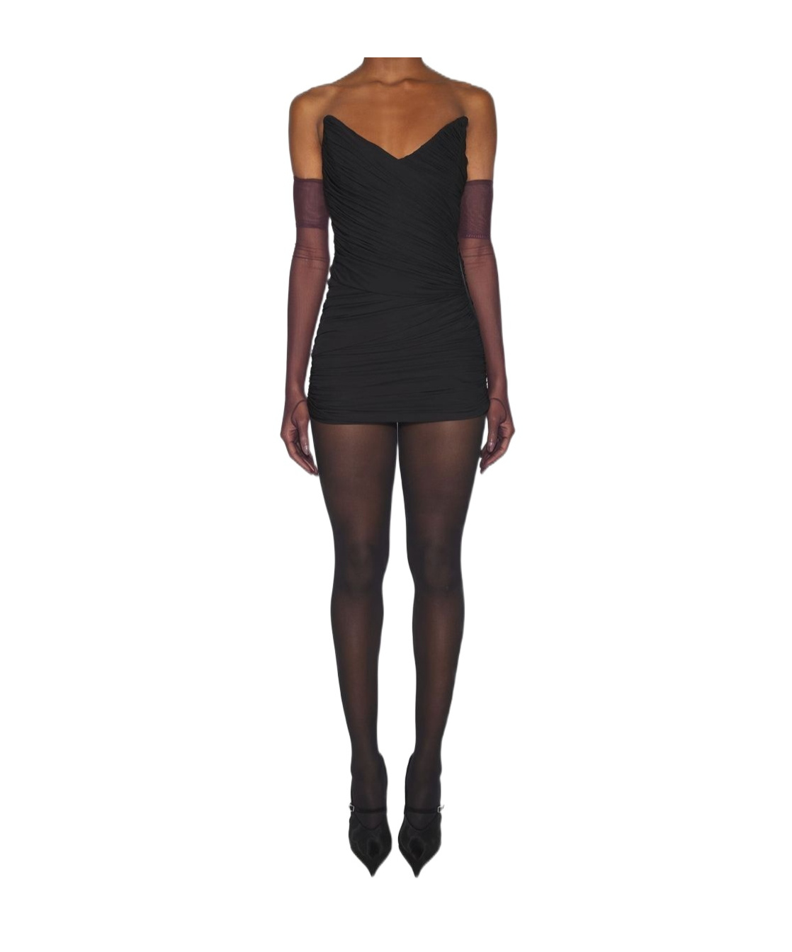 Draped mini dress