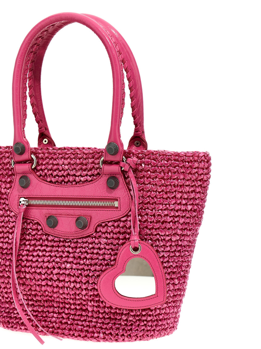 -Le Cagole Panier Tote Rosa-Donna