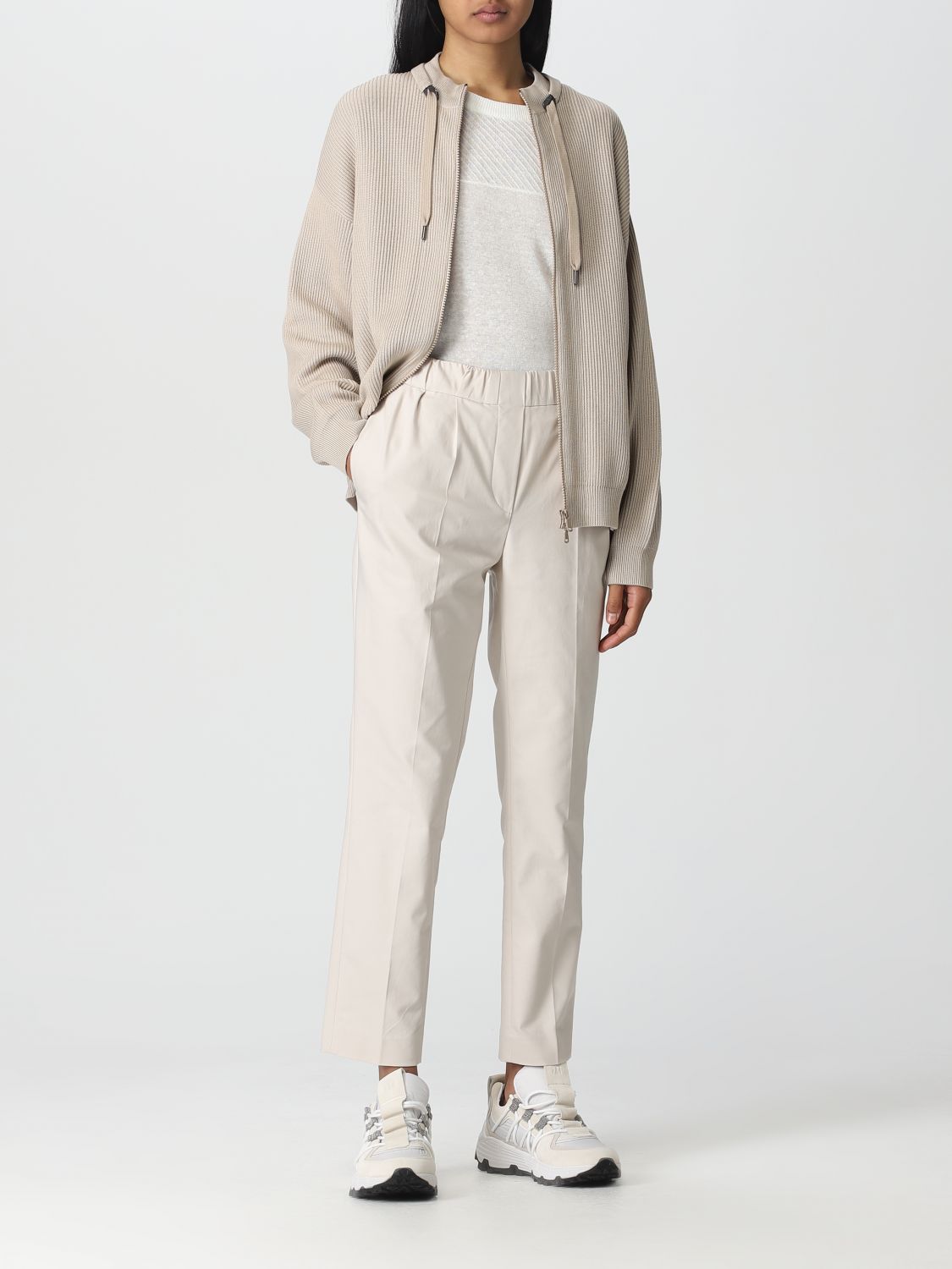 Pants Woman color Beige