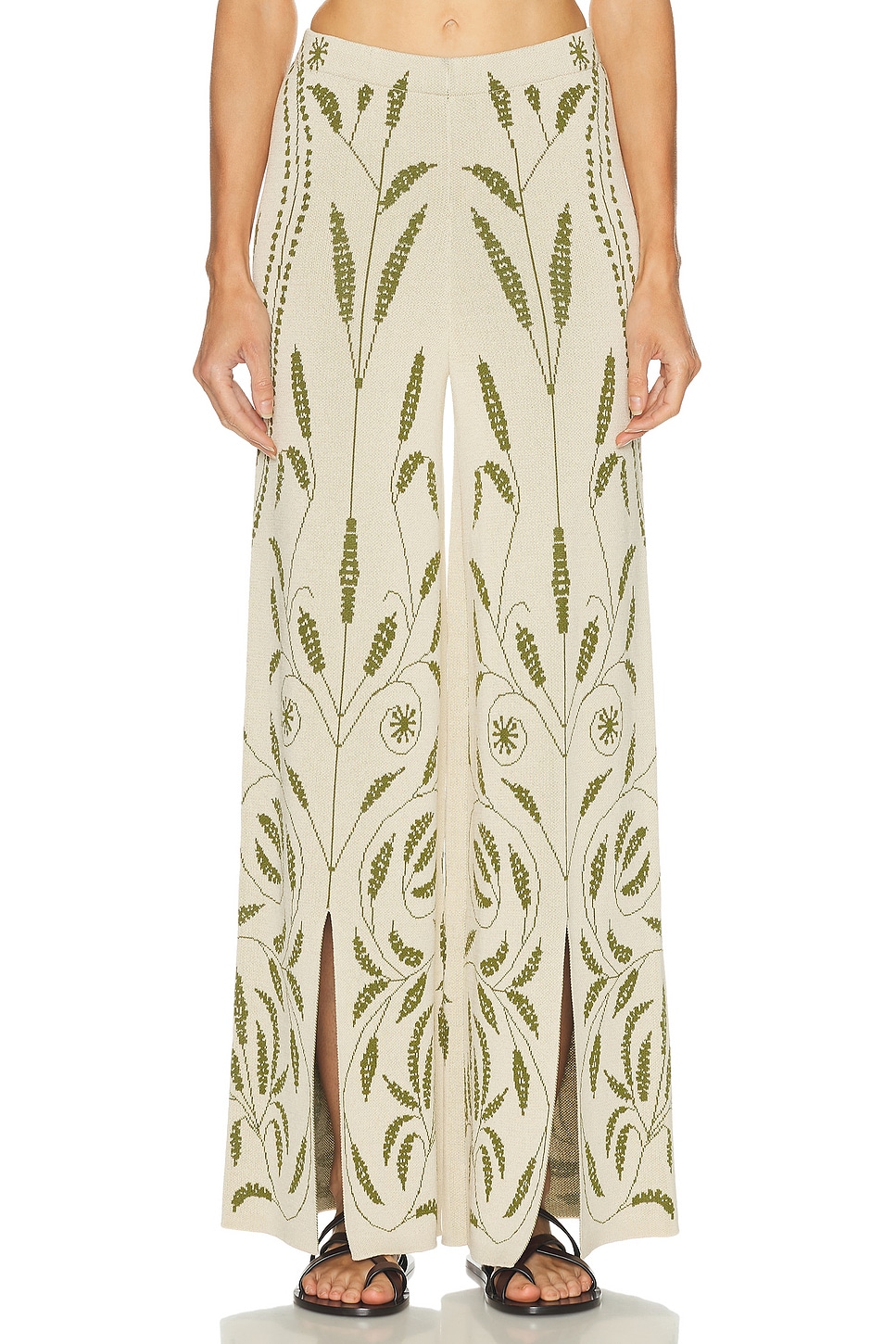 By Malene Birger Jorith Trouser in Garden Jacquard - Cream.  XS also in L