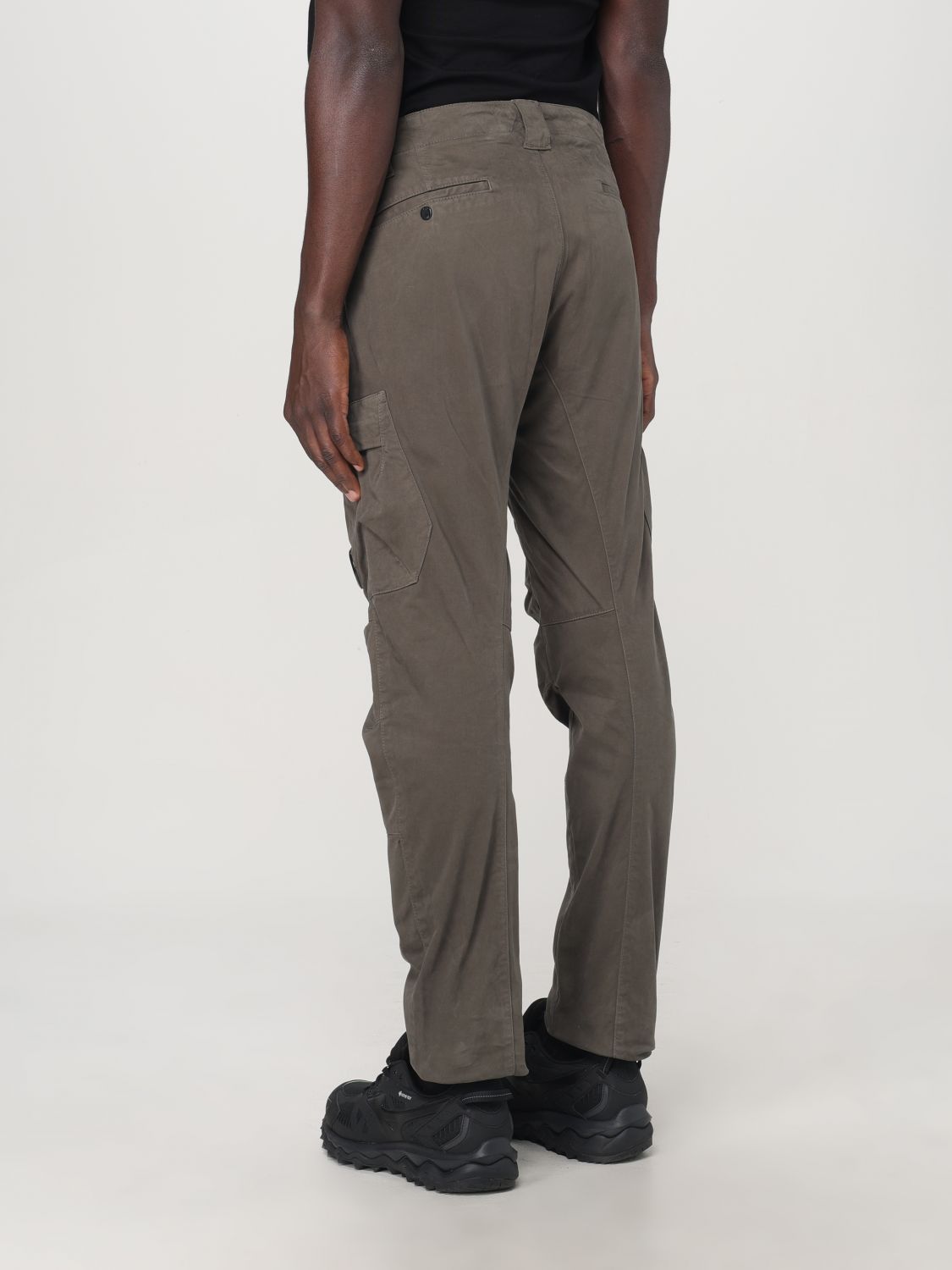 Lens tapered-leg cargo trousers - Grey