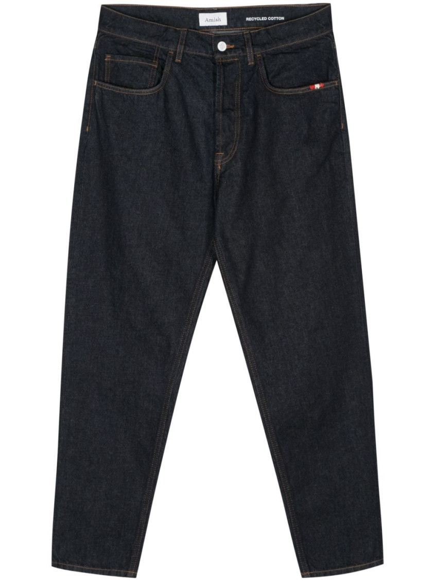 Dark Blue Regular Fit Denim Jeans