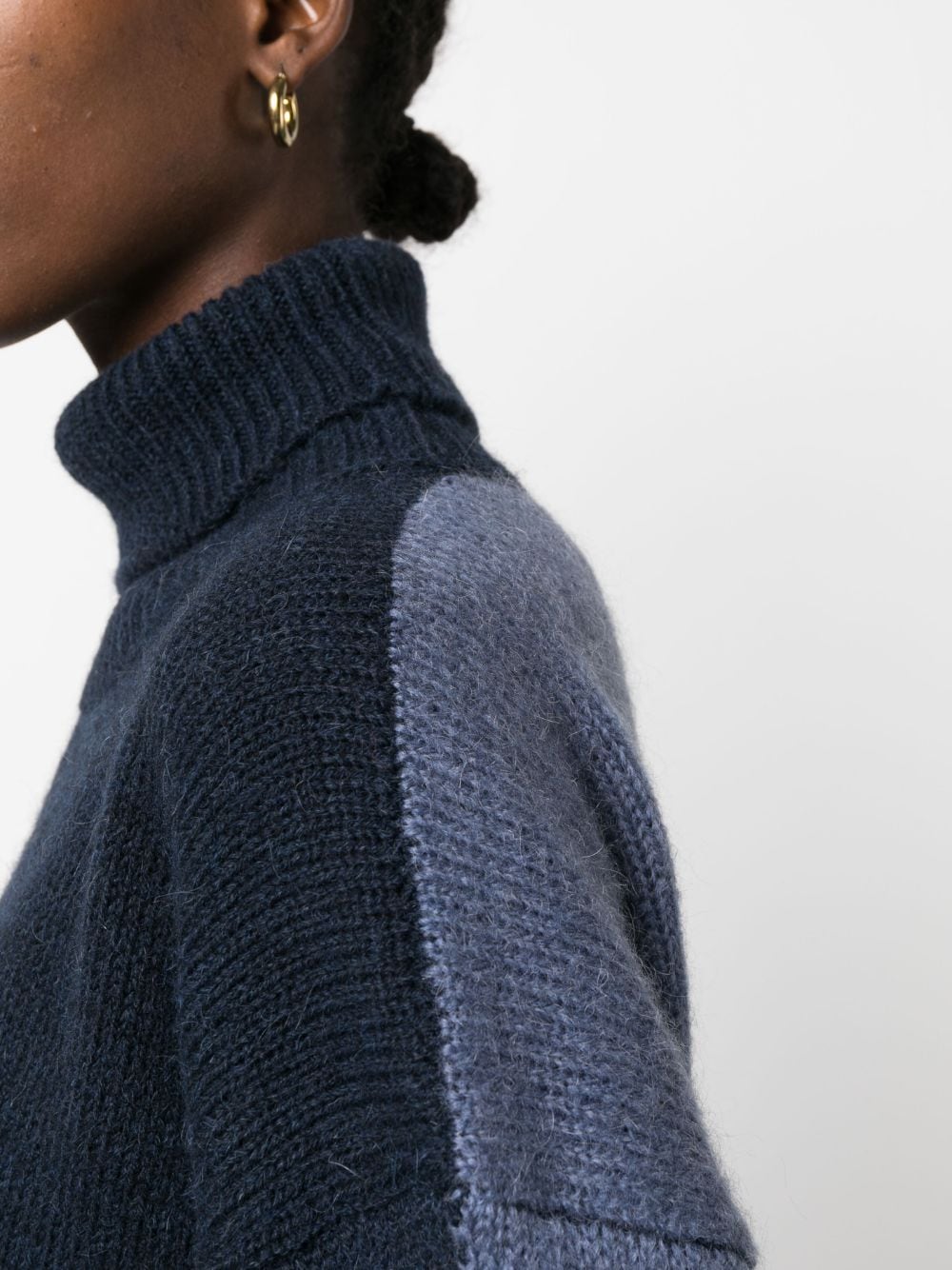 - Mohair Wool Turtleneck Sweater