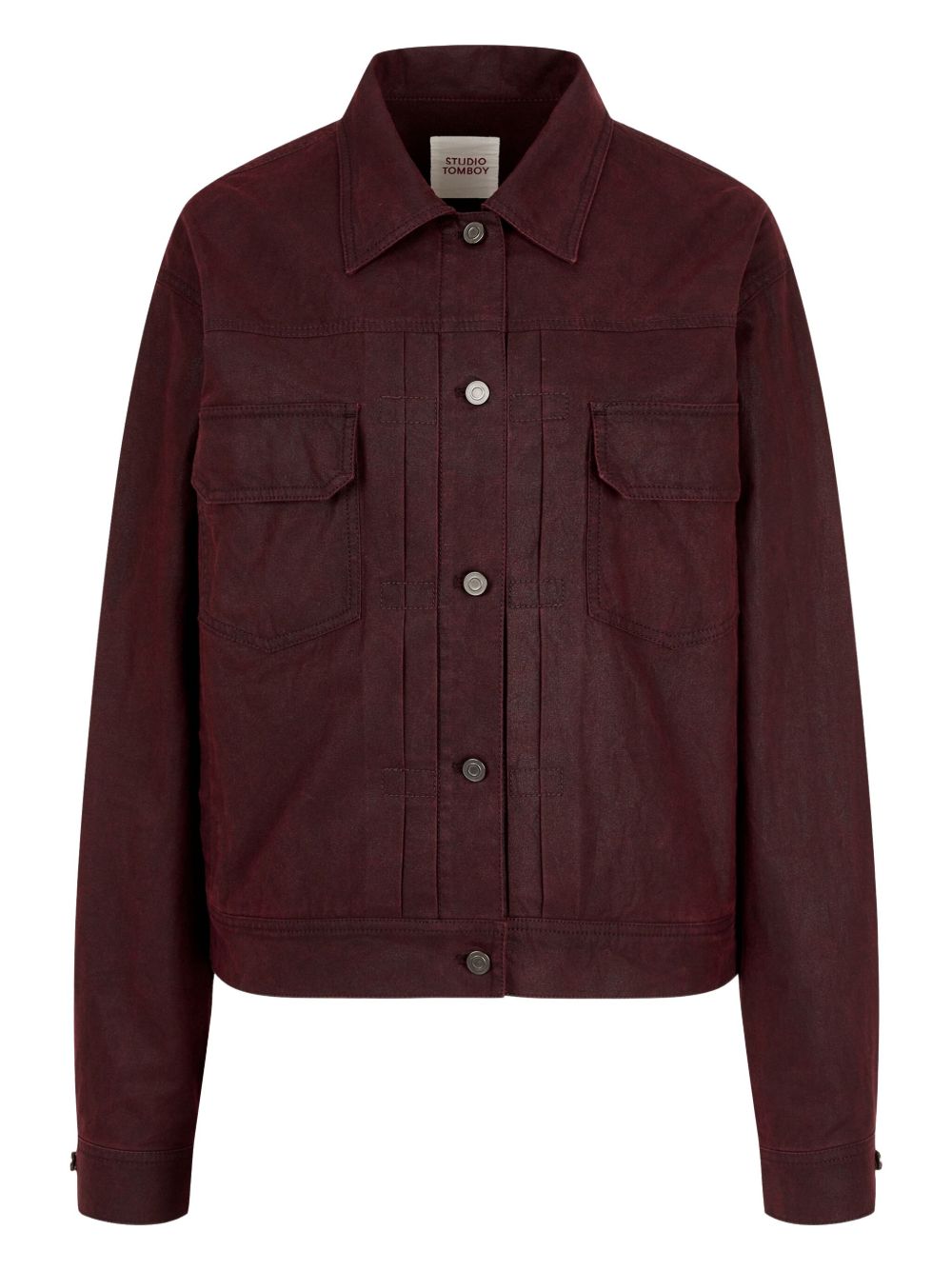 STUDIO TOMBOY coated denim jacket - Red