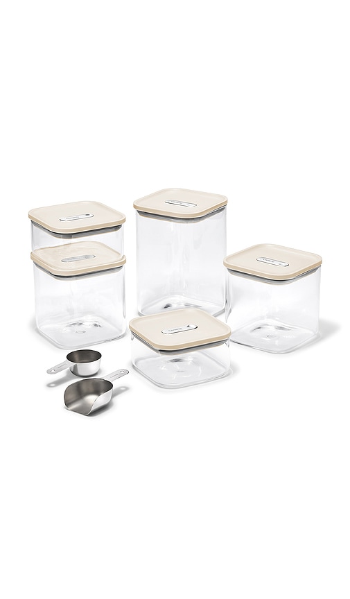 Caraway LOT DE CONSERVATION ALIMENTAIRE EN VERRE 14 PIECE GLASS FOOD STORAGE SET en Crea
