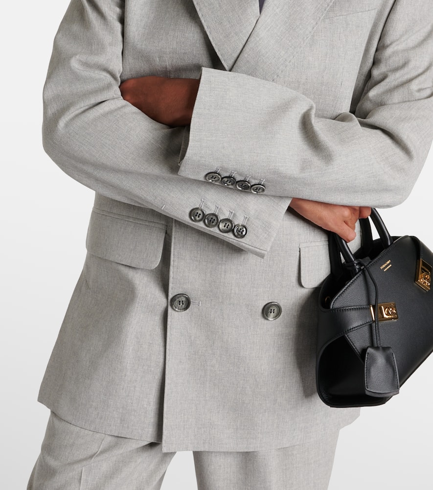 Double-breasted wool blazer