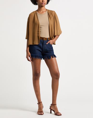 Woman Jacket Light brown Size S Viscose