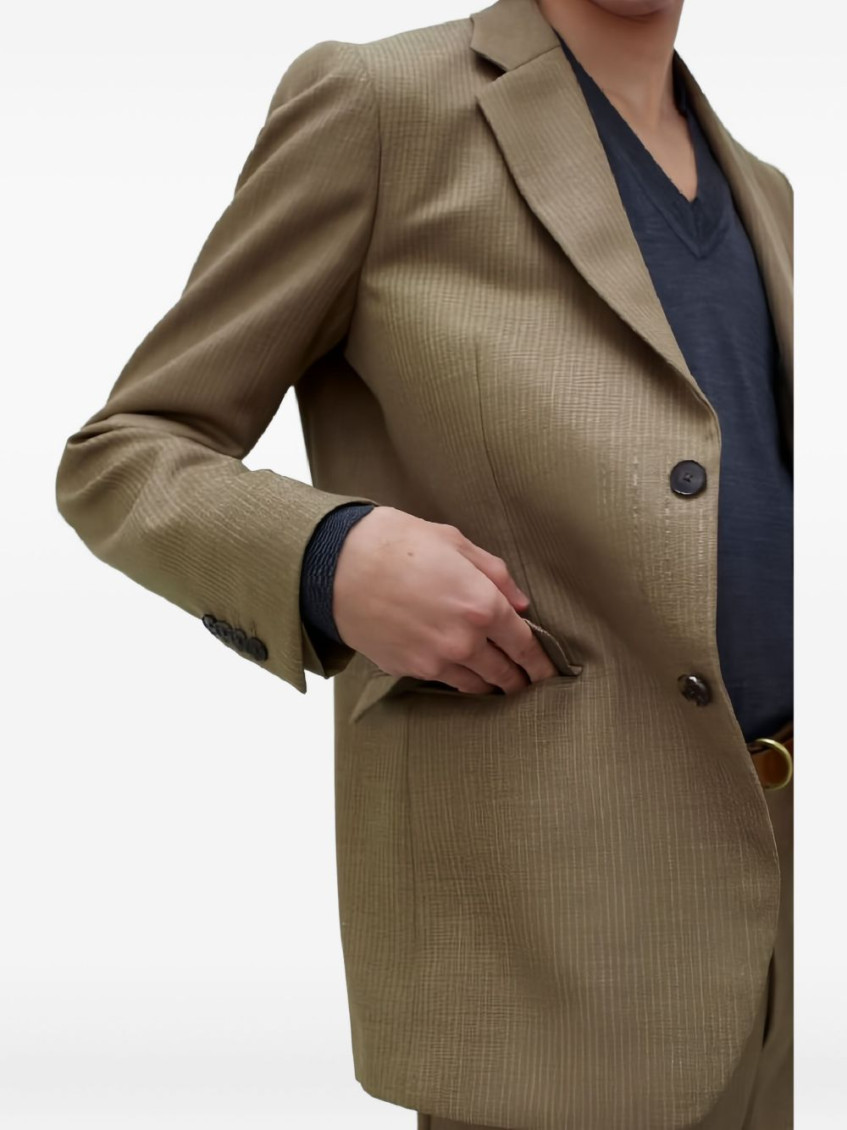 AURALEE Wool Single-Breasted Blazer Jacket