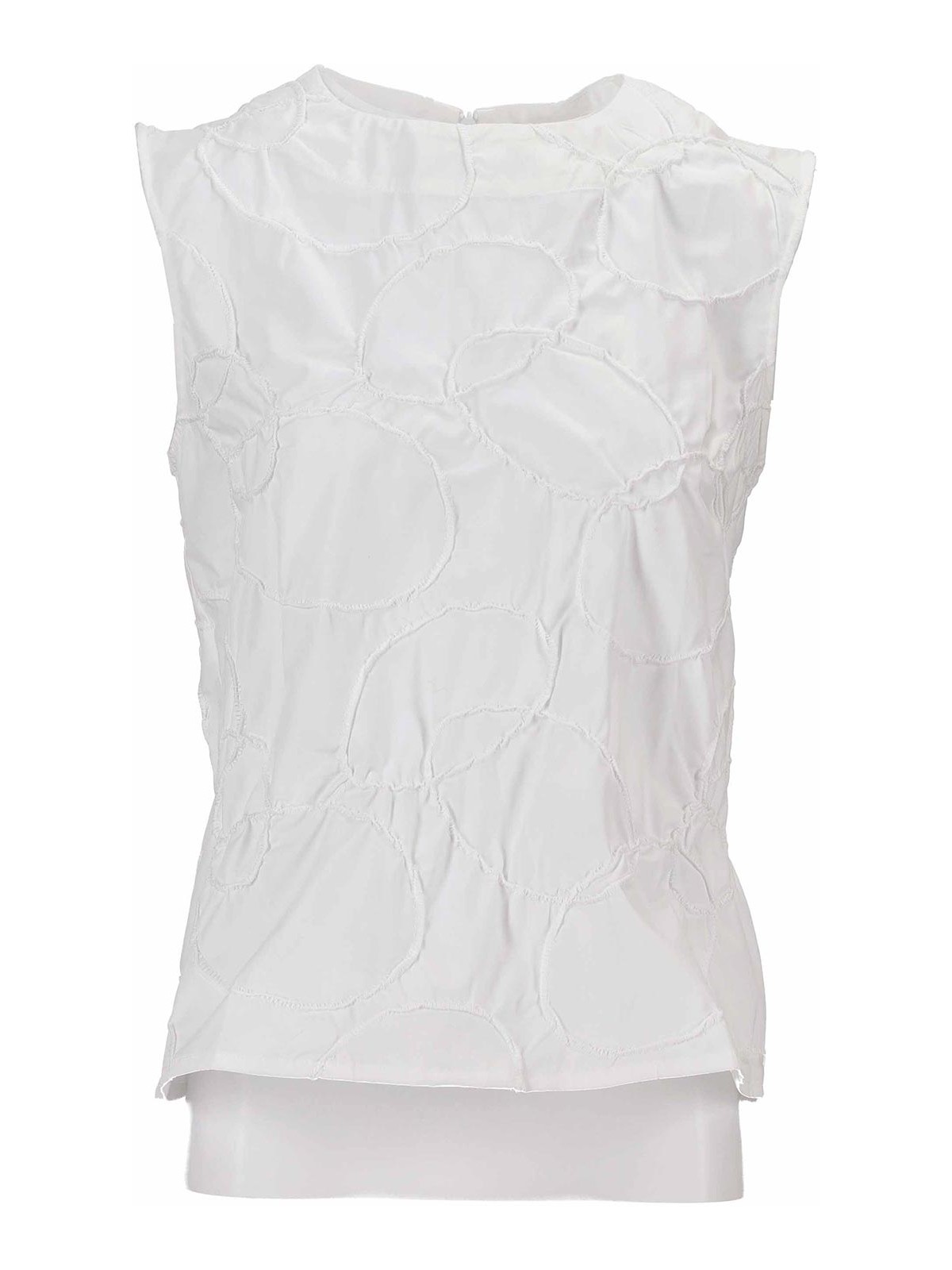 Carta Tank - Elastic Ring Embroidered Poplin