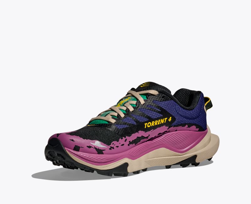 HOKA Women's Torrent 4 Shoes in Mountain Iris/Oatmeal