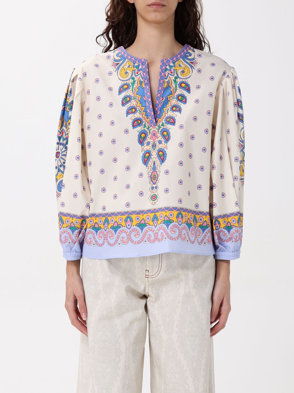 Paisley blouse - White