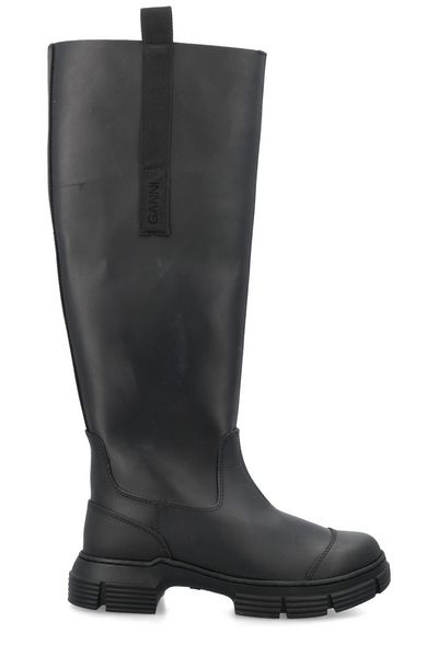 Ganni Country Knee-High Slip-On Boots