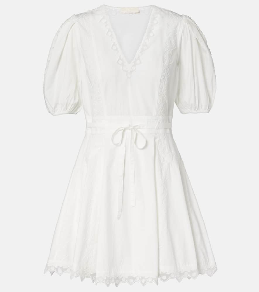 Camila embroidered cotton minidress