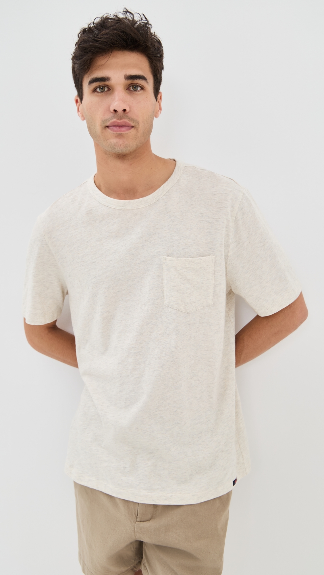 Sunwashed Pocket Tee Island Dune Heather