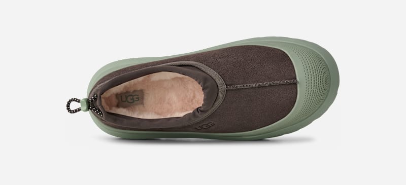 ® Men's Tasman Weather Hybrid Suede Shoes in Dense Smoke/Artichoke