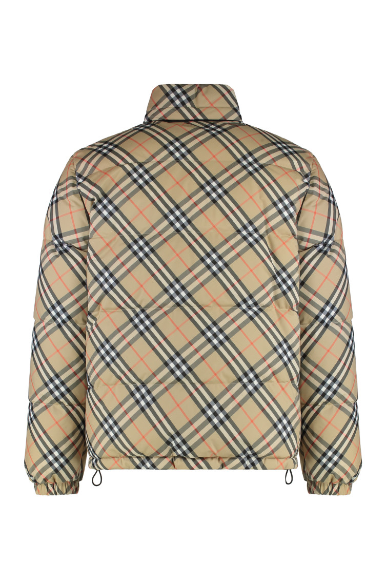 Beige Check Reversible Jacket
