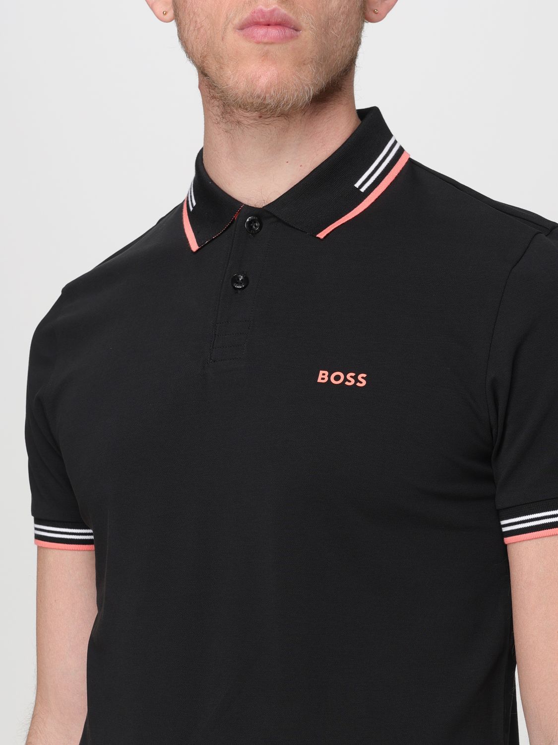 Polo Shirt Men color Black
