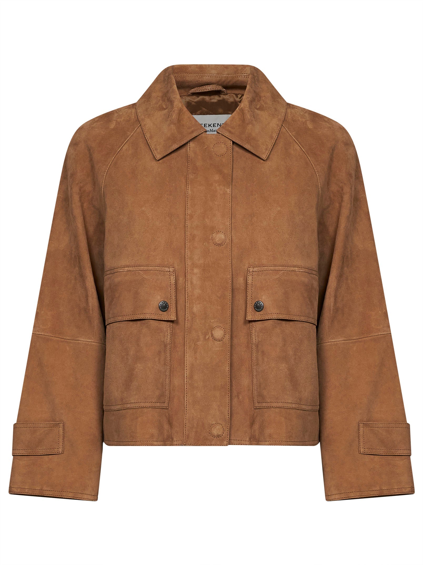 Suede Leather Jacket — Brown