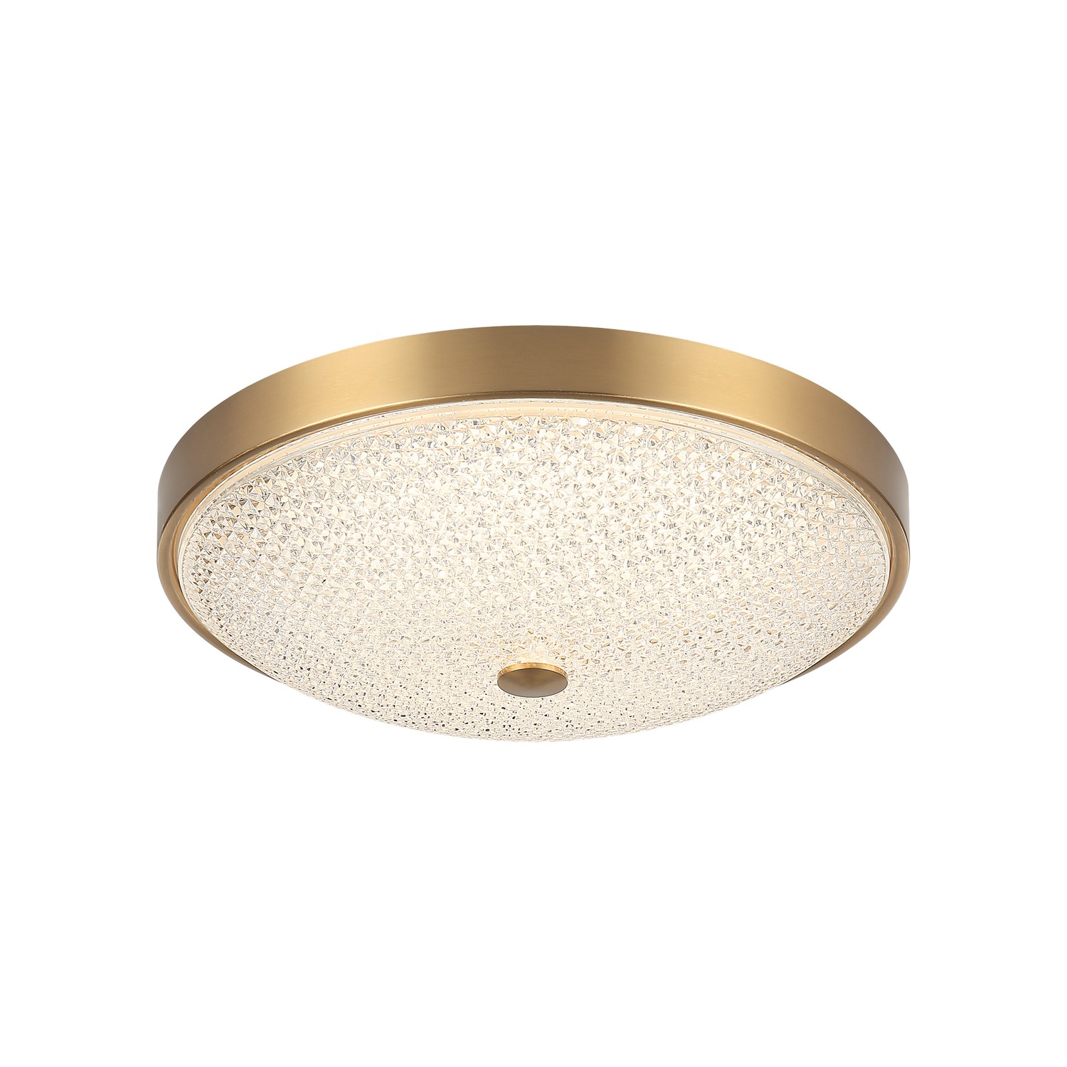 Aged Gold Brass Flush Mount from the Bella Collection