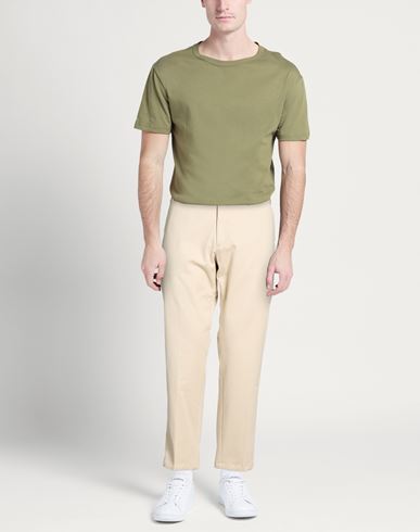Luxe Fabrics Man Pants Cream Size 36 Cotton, Elastane