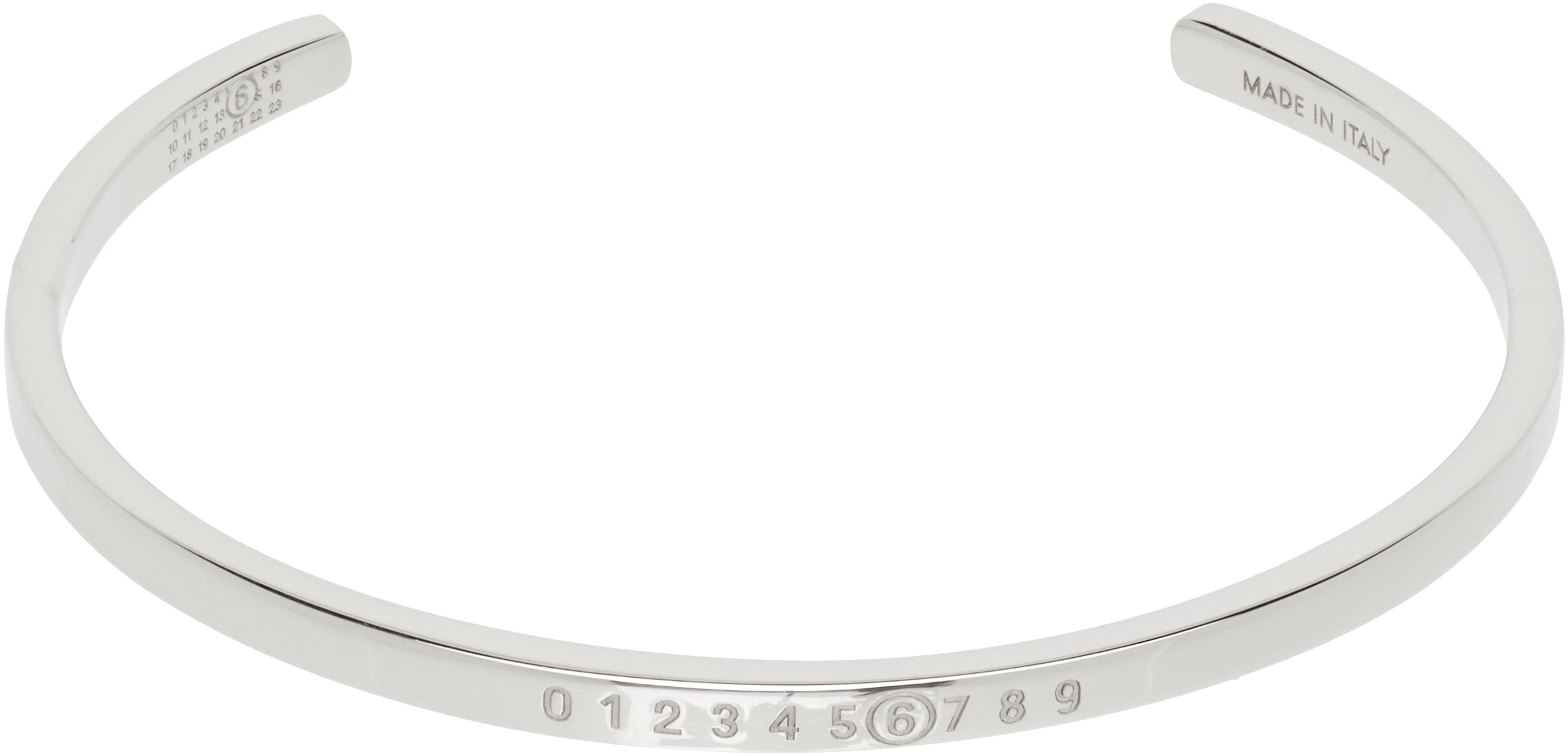 Numeric Minimal Signature Cuff Bracelet