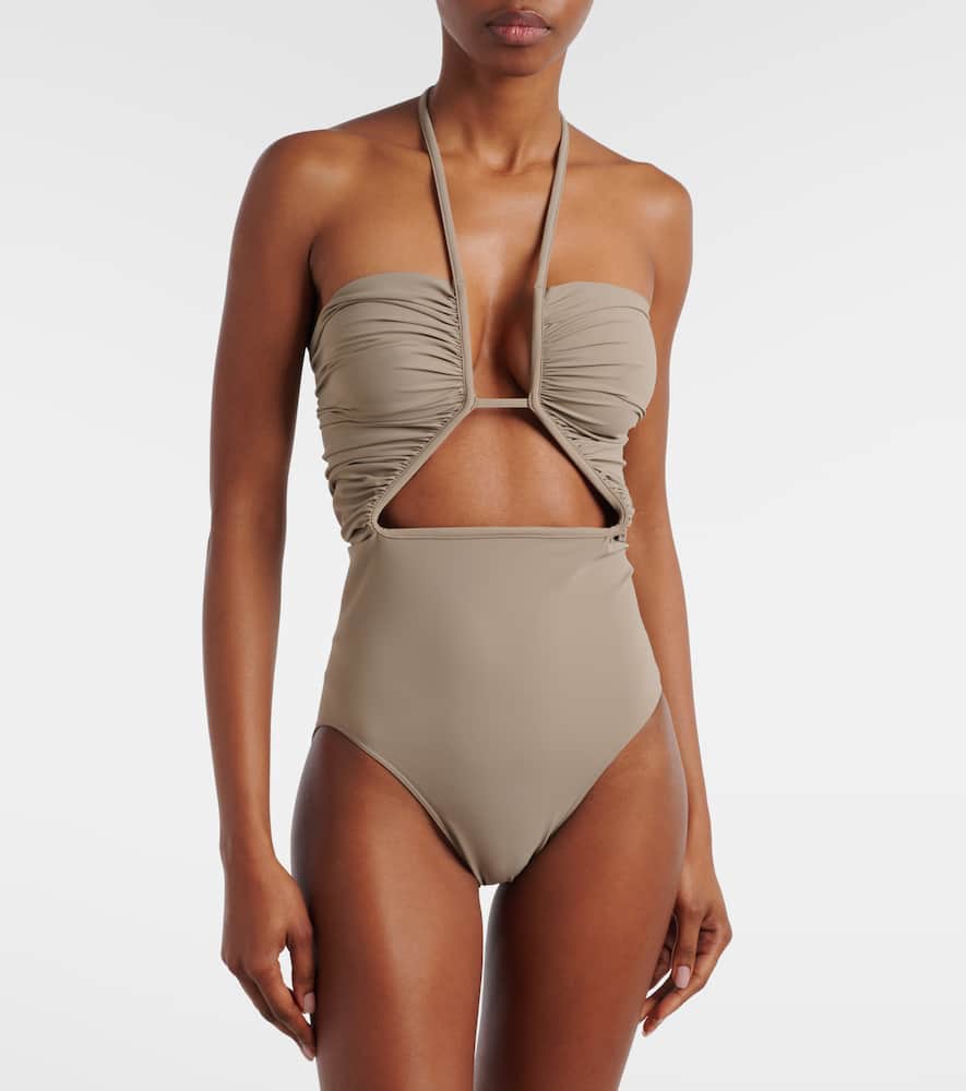 Prong cutout swimsuit