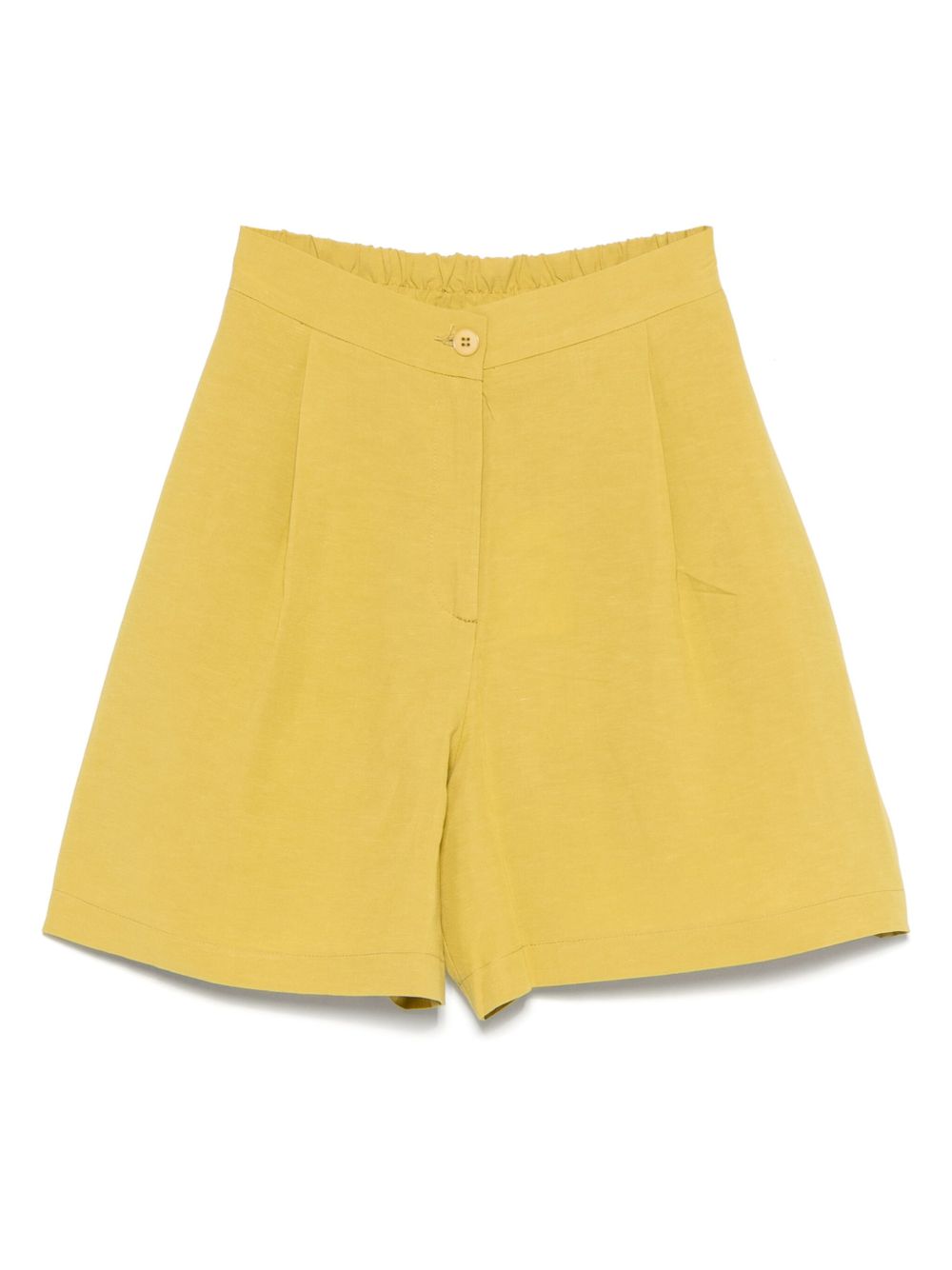 High-waisted shorts - Yellow