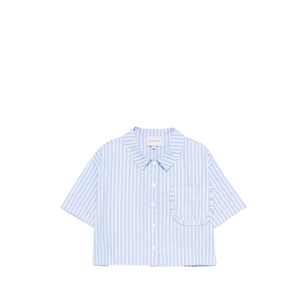 Ruffled Striped Shirt