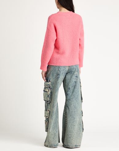 Woman Sweater Coral Size M Wool, Mohair wool, Polyamide, Elastane