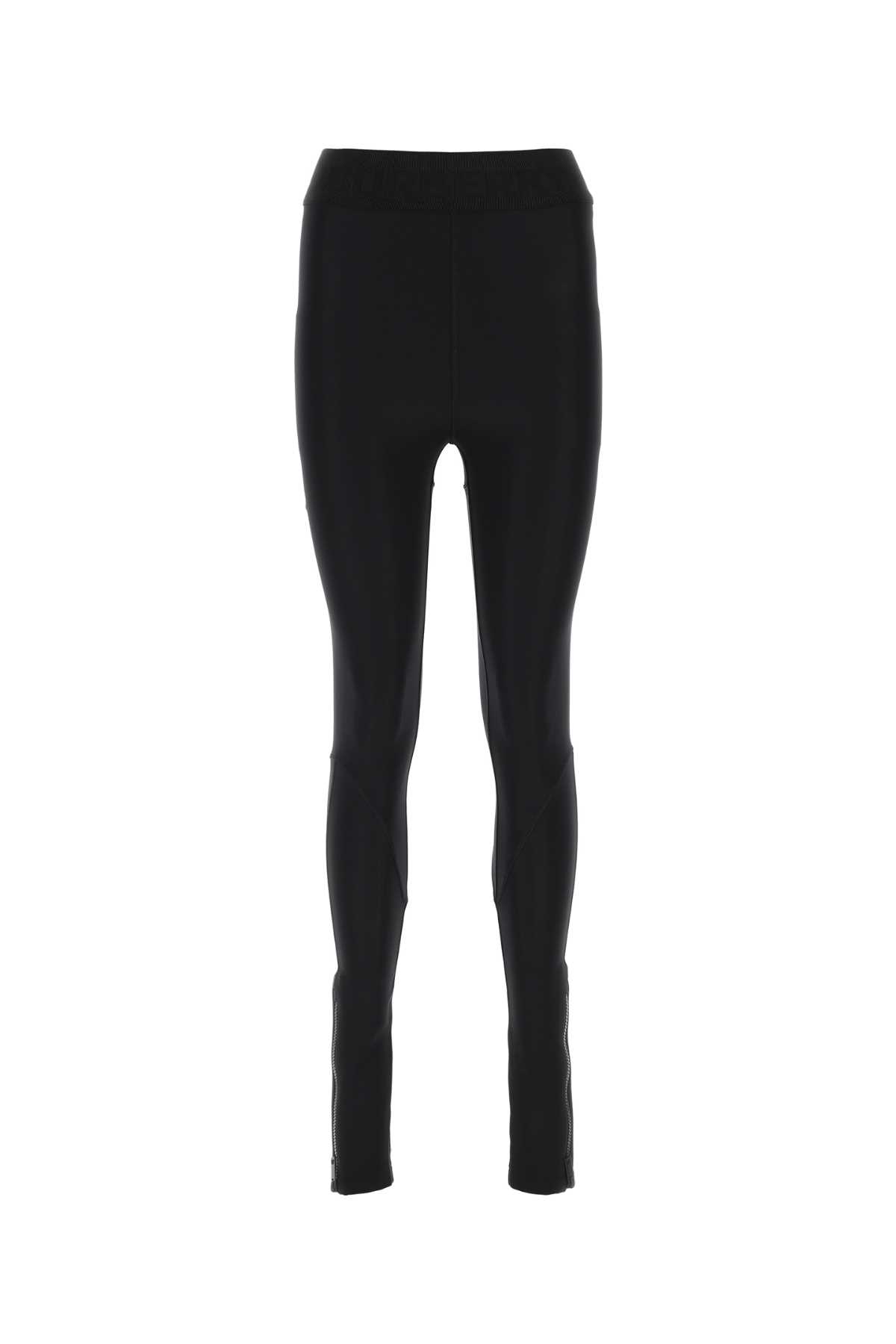 Black Stretch Nylon Leggings