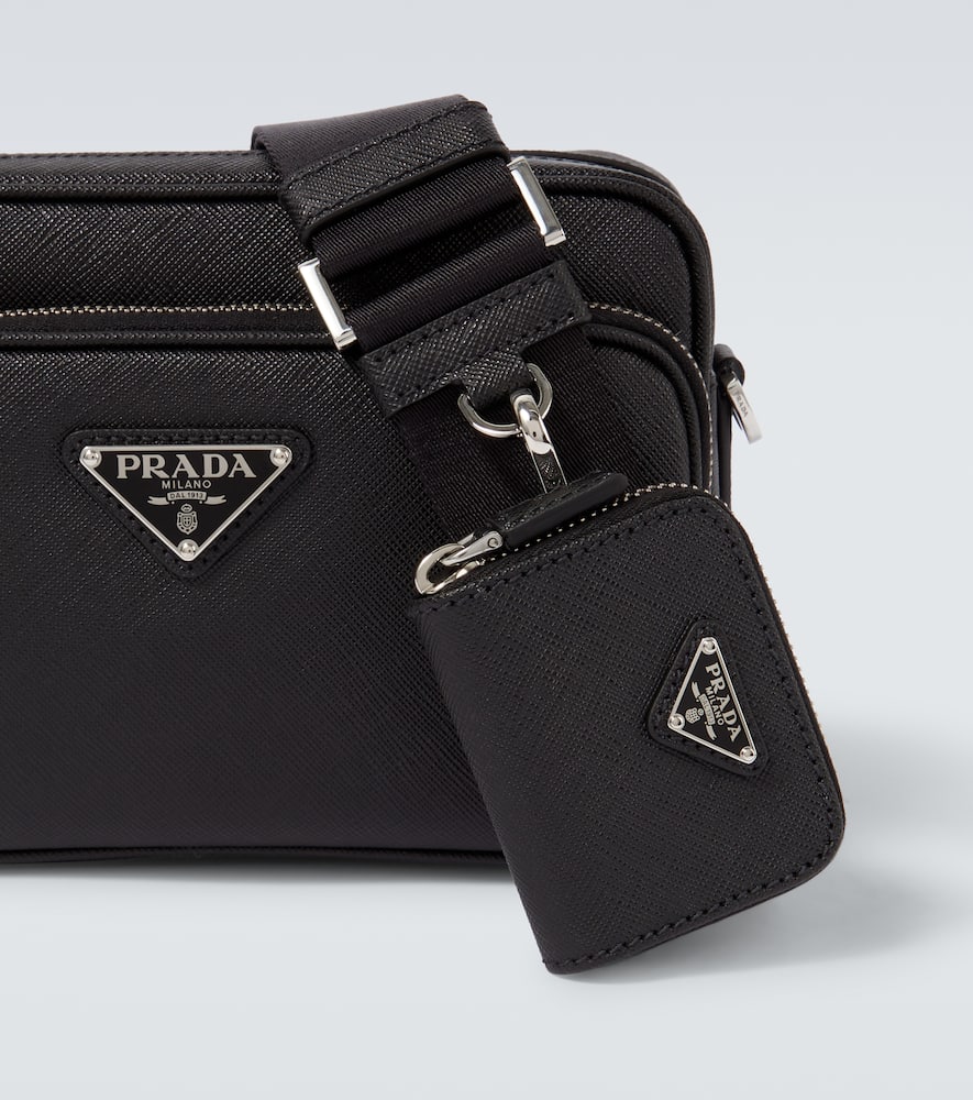 Saffiano leather shoulder bag
