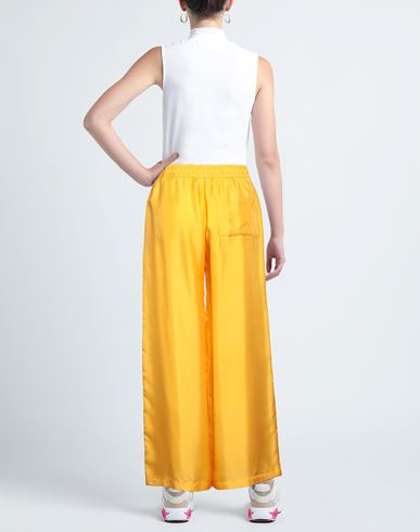 Woman Pants Yellow Size 1 Silk