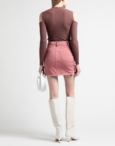 Woman Denim skirt Pastel pink