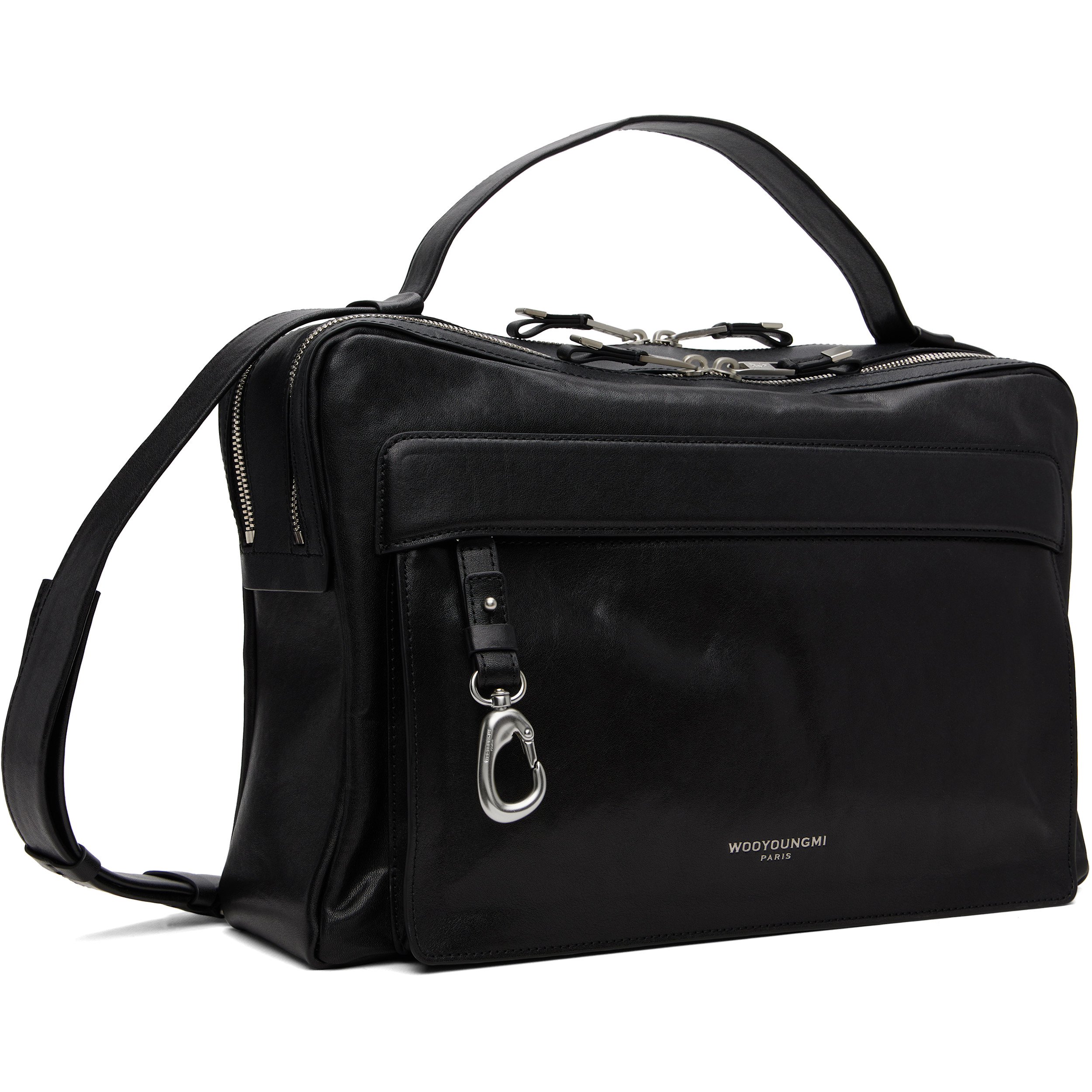 Black Leather Crossbody Bag