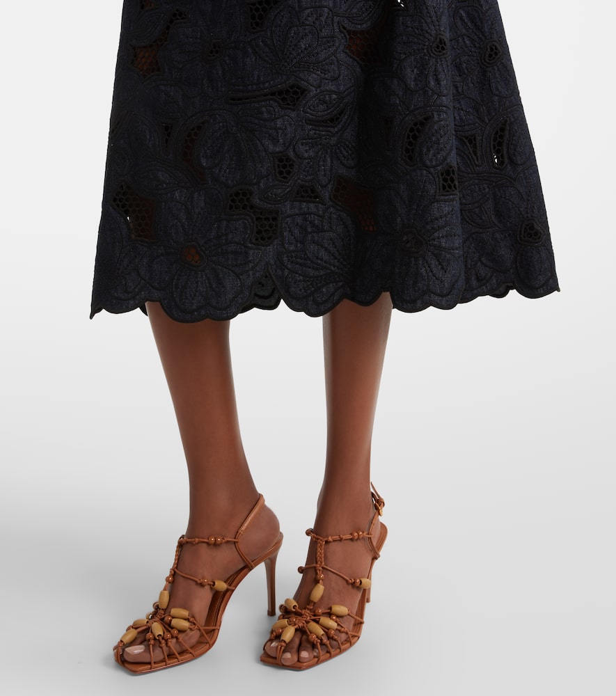 Rosaura floral denim midi dress