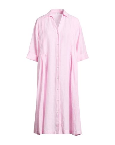Easy Woman Midi dress Pink Size 6 Linen