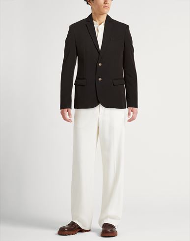 Man Blazer Black Size M Polyester, Viscose, Elastane
