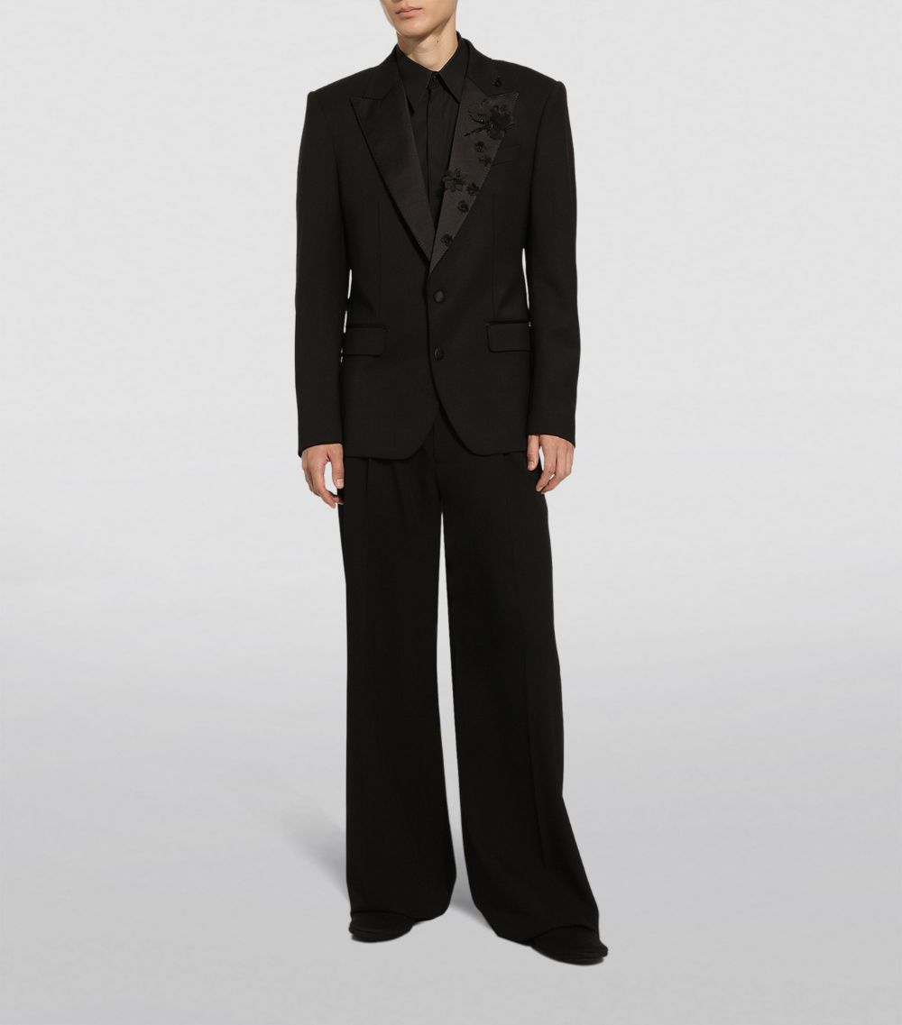 Embellished Single-Breasted Blazer