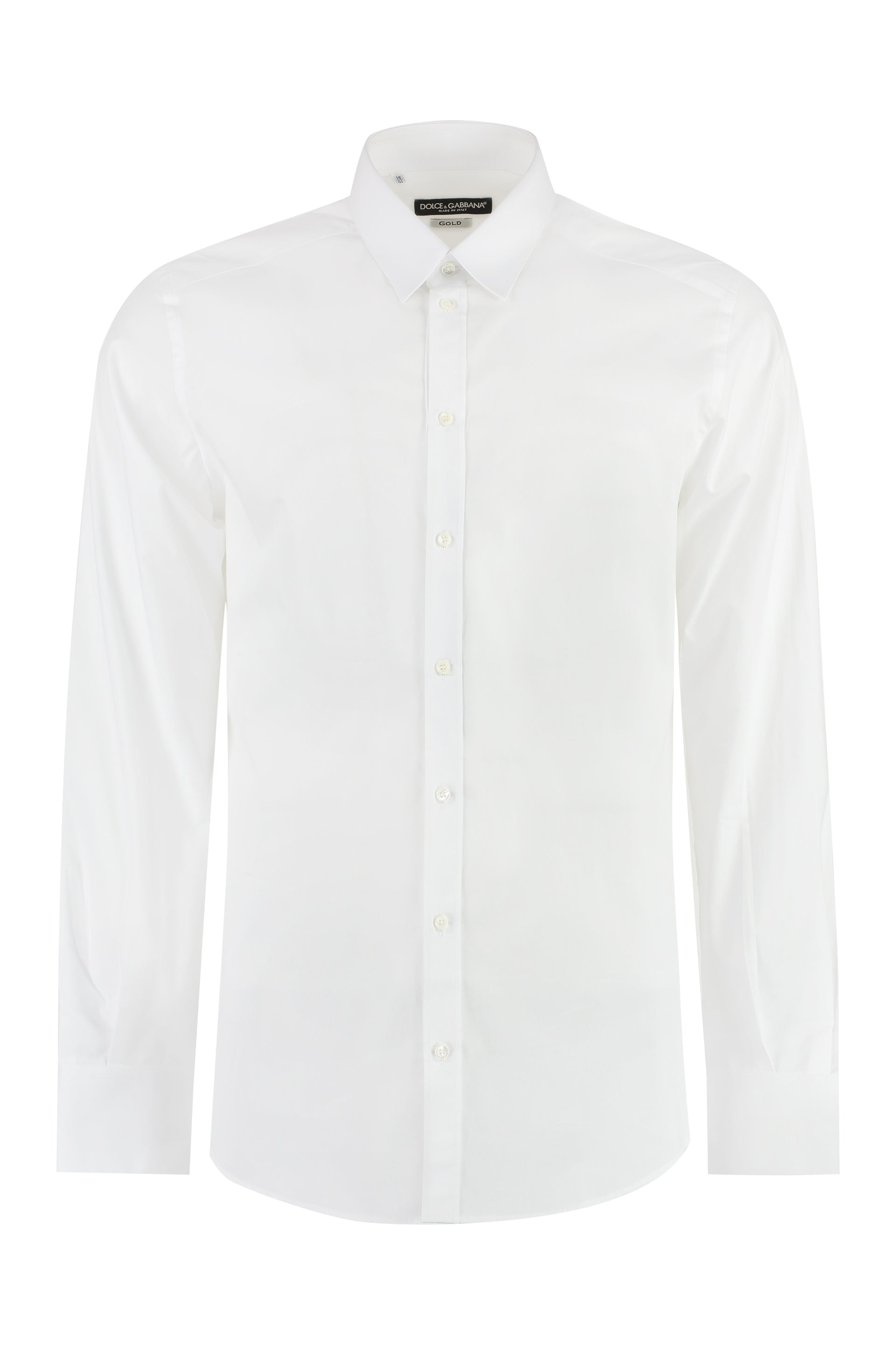 Cotton Shirt with Back Pinces