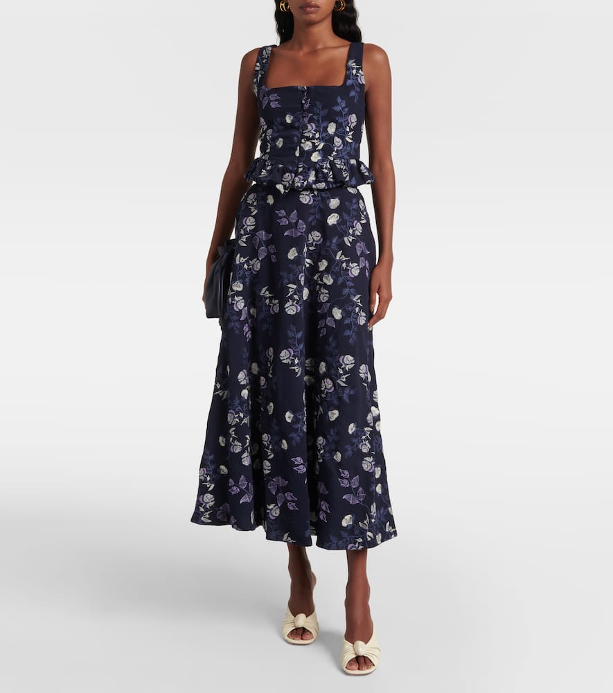 Bergamot floral maxi skirt