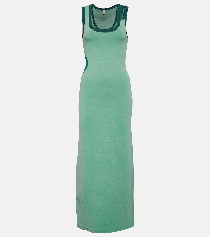 Salvador cutout knit maxi dress